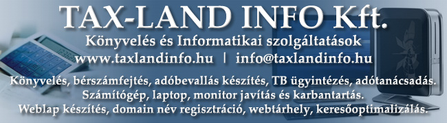TAX-LAND INFO Kft., könyvelés, weboldal készítés